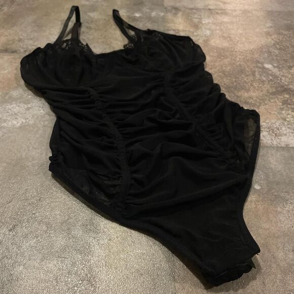 vintage y2k just sexy lingerie body suit playsuit size medium - Picture 2 of 8